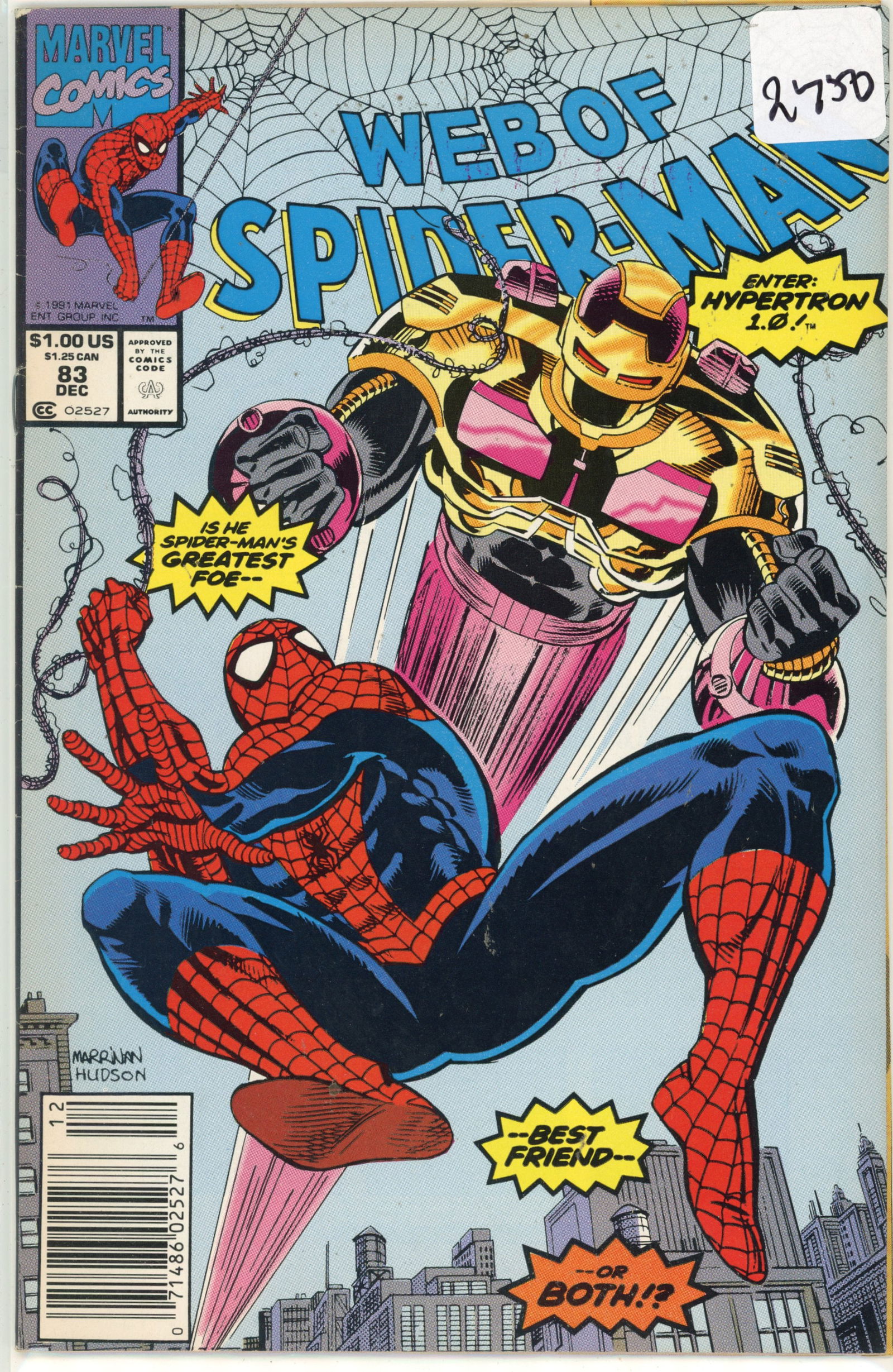1991 Marvel Spiderman Issue 83 (1 of 1)