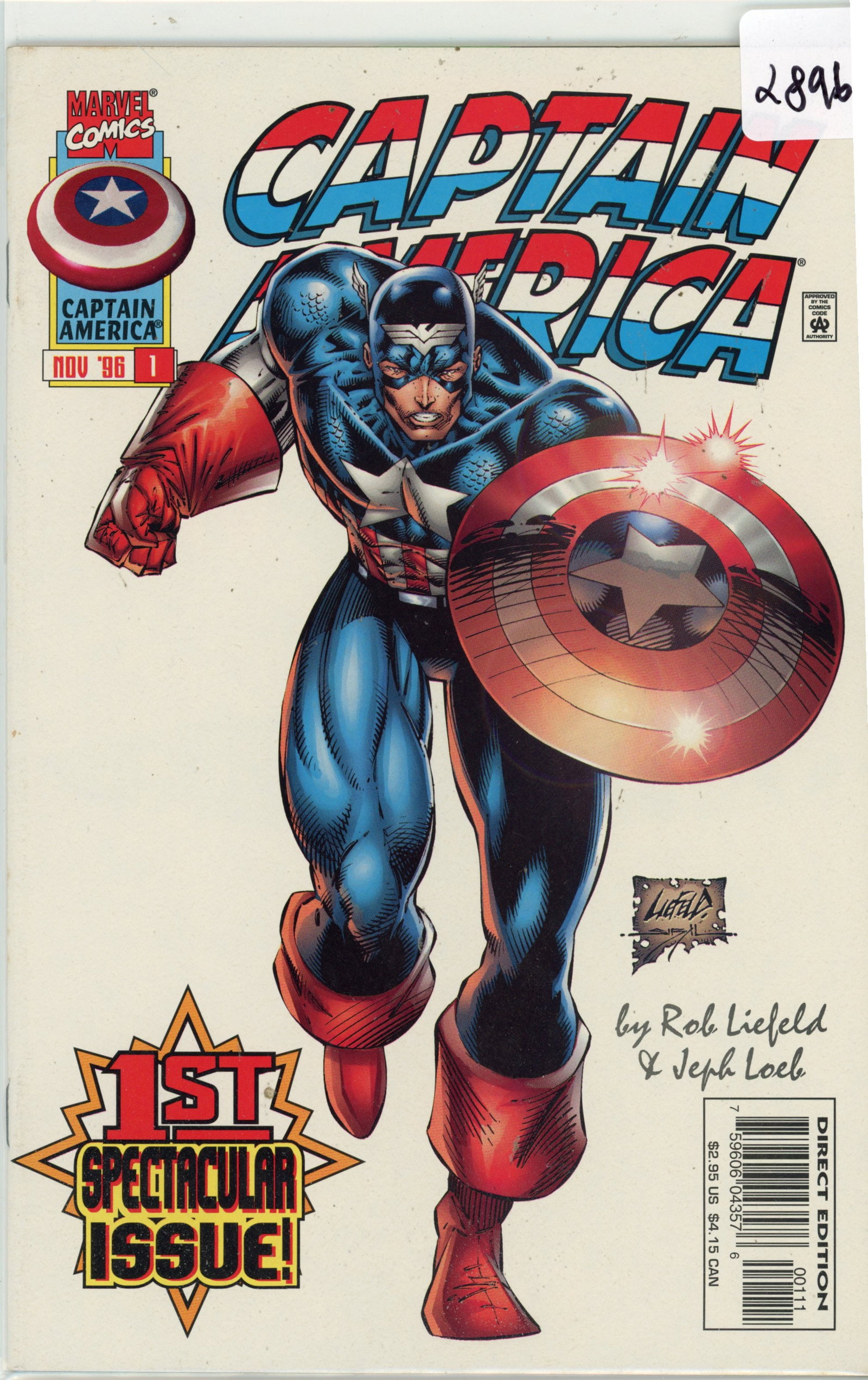 1996 Marvel Captain America Issue 1 (1 of 1)