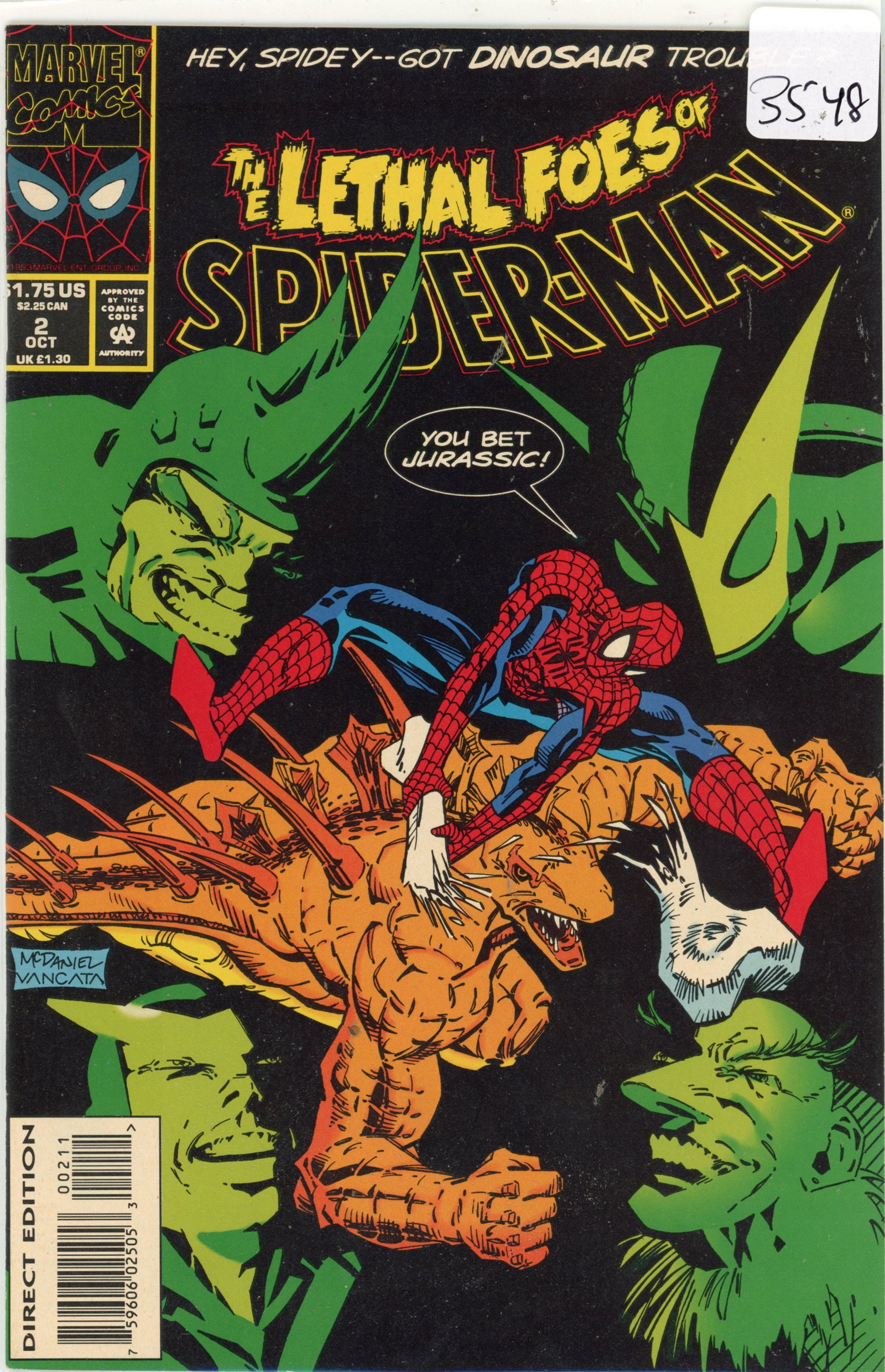 1993 Marvel Spiderman Issue 2 (1 of 1)
