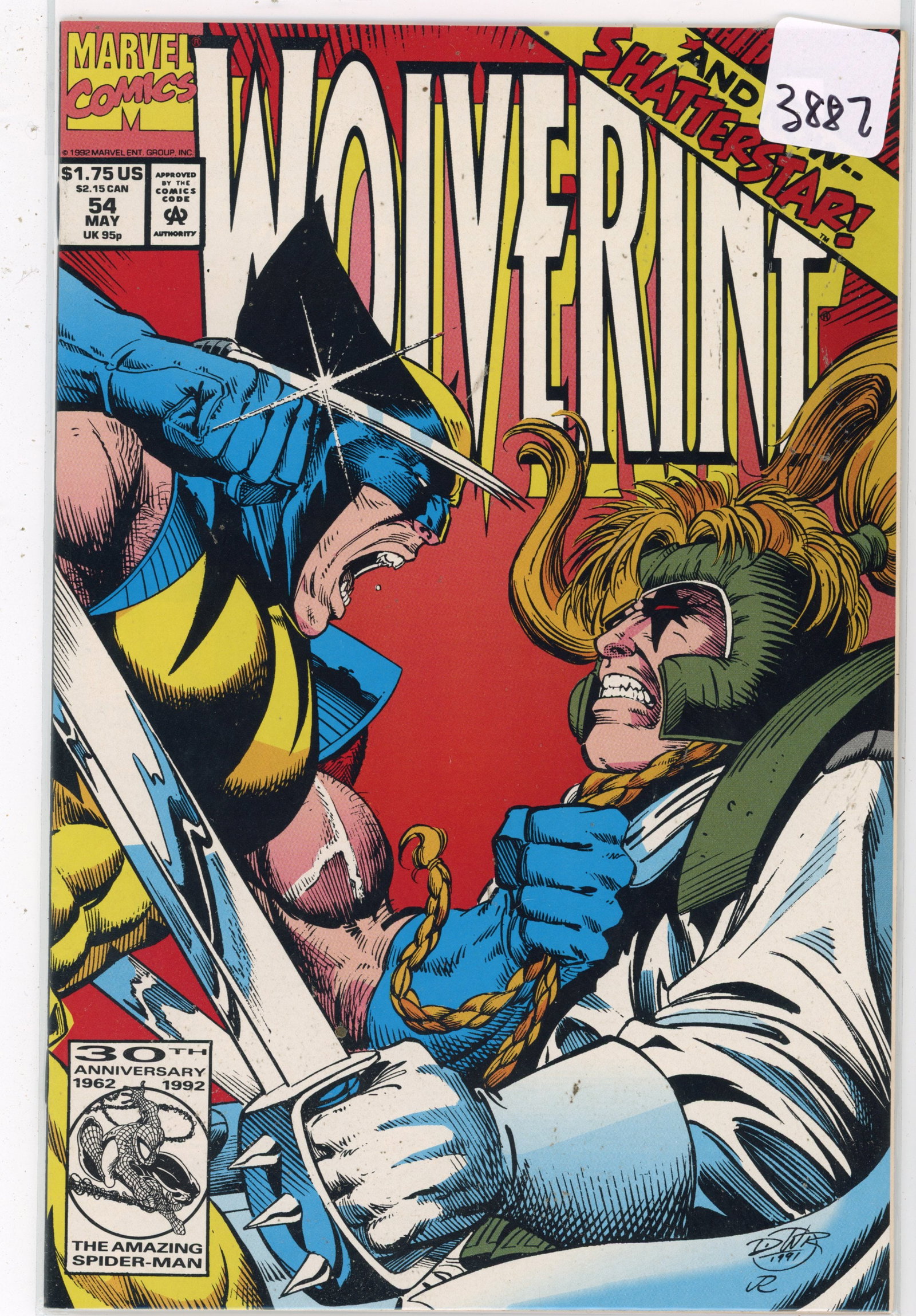 1992 Marvel Wolverine Issue 54 (1 of 1)
