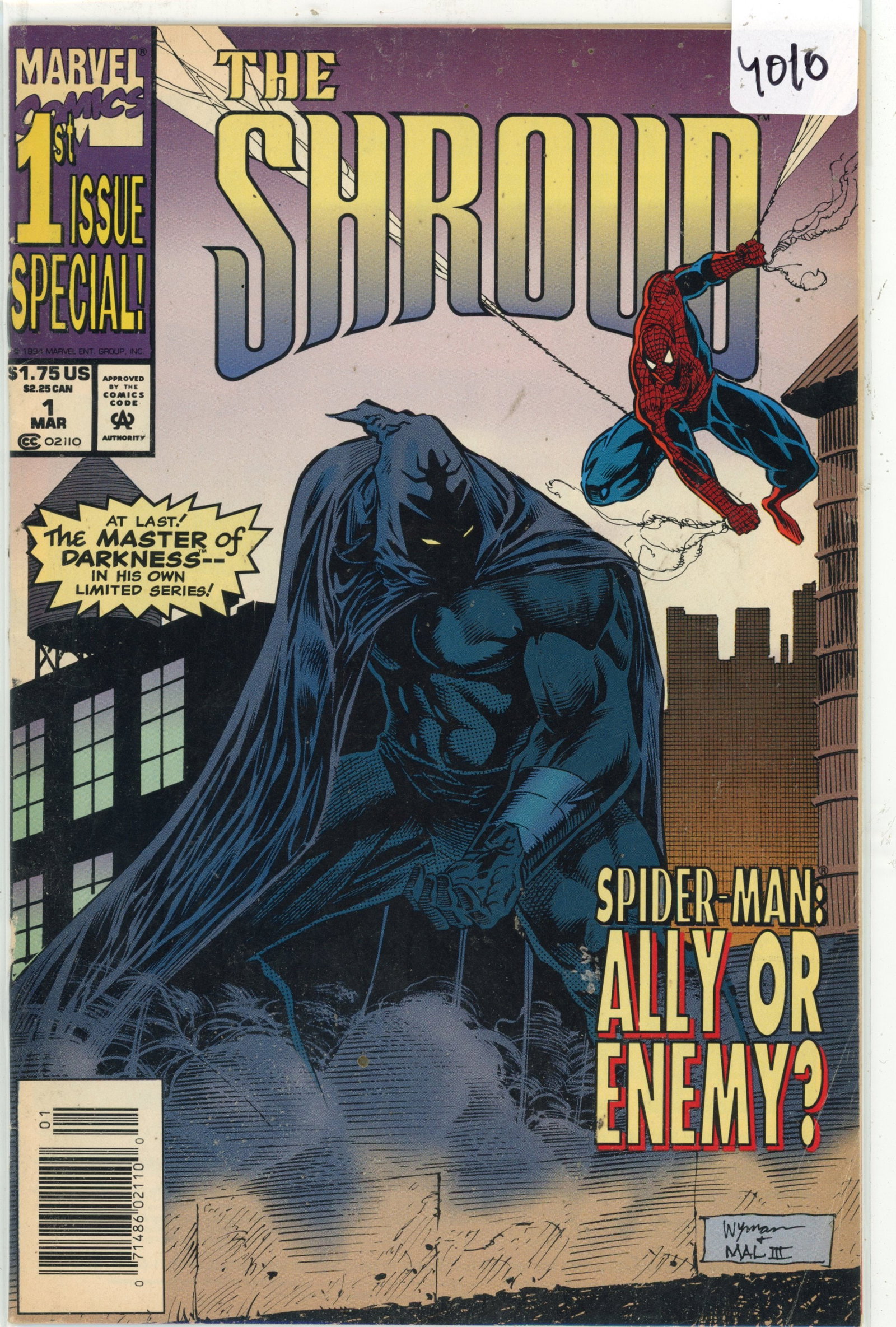 1994 Marvel Shroud Issue 1 (1 of 1)