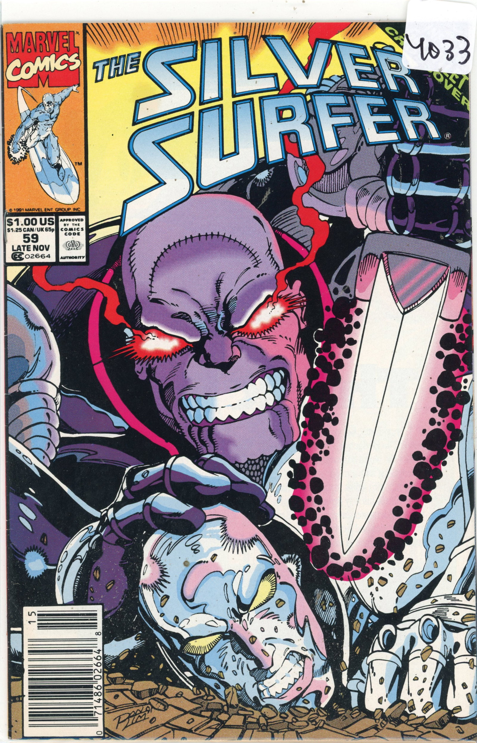 1991 Marvel Silver Surfer Issue 59 (1 of 1)