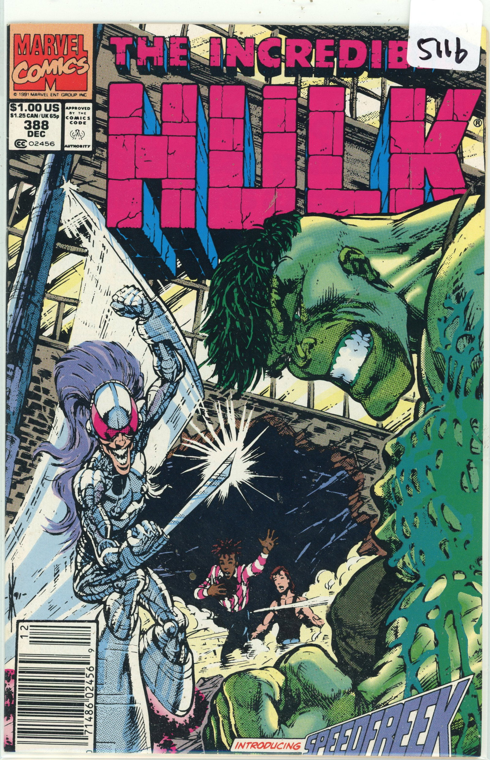 1991 Marvel Hulk Issue 388 (1 of 1)