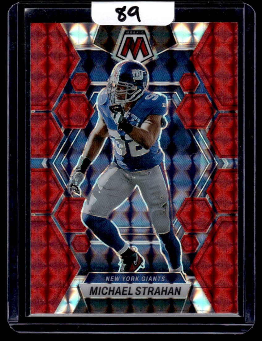 2023 Michael Strahan Panini Mosaic/Red Mosaic Prizm (1 of 1)