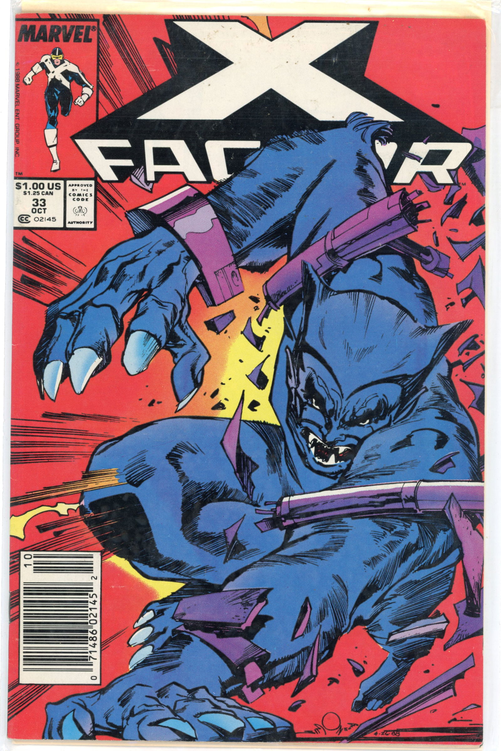1988 Marvel X-Factor Issue 33 (1 of 1)