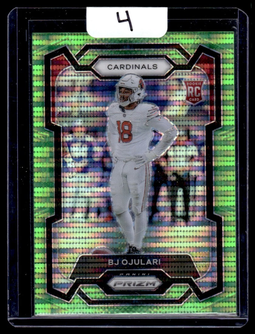 2023 BJ Ojulari Panini Prizm/ Green Pulsar Prizm RC: 2023 BJ Ojulari Panini Prizm/ Green Pulsar Prizm RC