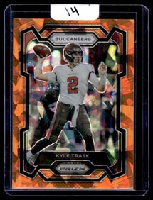 2023 Kyle Trask Panini Prizm/Orange Cracked Ice Prizm