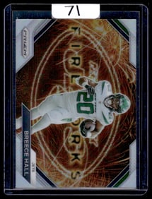 2023 Breece Hall Panini Prizm Firework/Silver Prizm