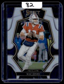 2022 Mac Jones Panini Select/Silver Prizm