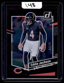 2023 Eddie Jackson Panini Donruss Purple Holo (62/77)