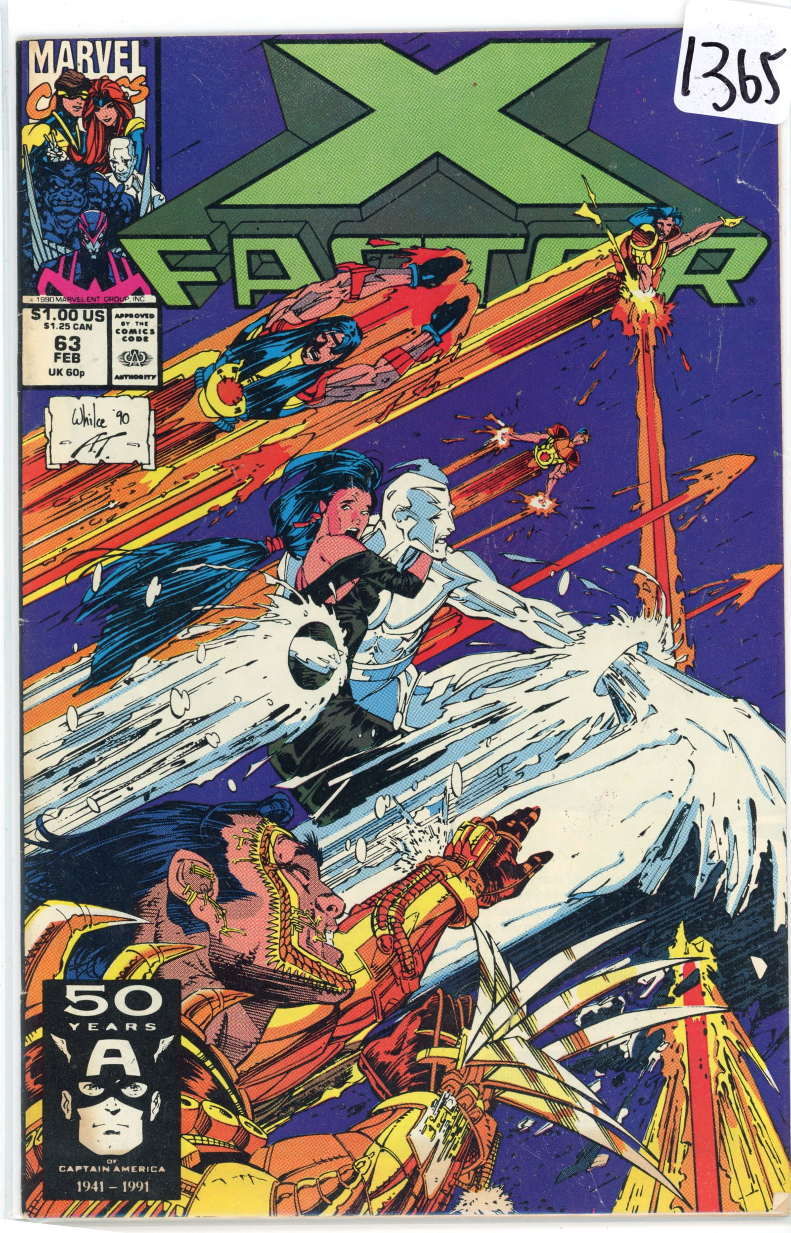 1990 Marvel X-Factor Issue 63 (1 of 1)