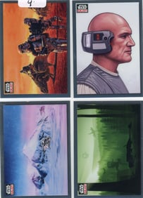 Lot of 4 Topps Star Wars Galaxy Trading Cards