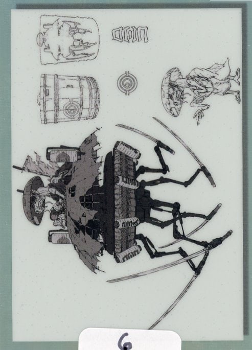 Topps Star Wars Galaxy Art Of "The Duel" Refractor (1 of 1)