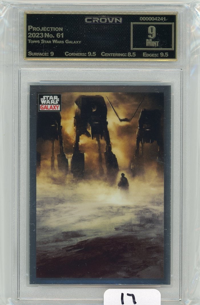 Topps Star Wars Galaxy "Projection" Graded CC&G Mint 9 (1 of 1)
