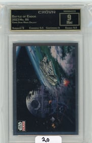 Topps Star Wars Galaxy "Battle Of Endor" Graded CC&G Mint 9