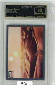 Topps Star Wars Galaxy "Tatooine Sunset" Graded CC&G Crowned Gem 10