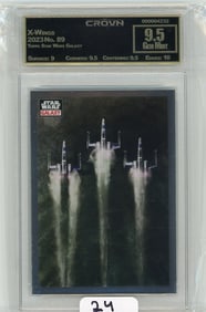Topps Star Wars Galaxy "X-Wings" Graded CC&G Gem Mint 9.5