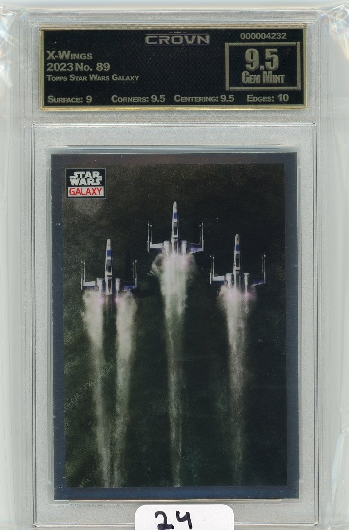 Topps Star Wars Galaxy "X-Wings" Graded CC&G Gem Mint 9.5 (1 of 1)