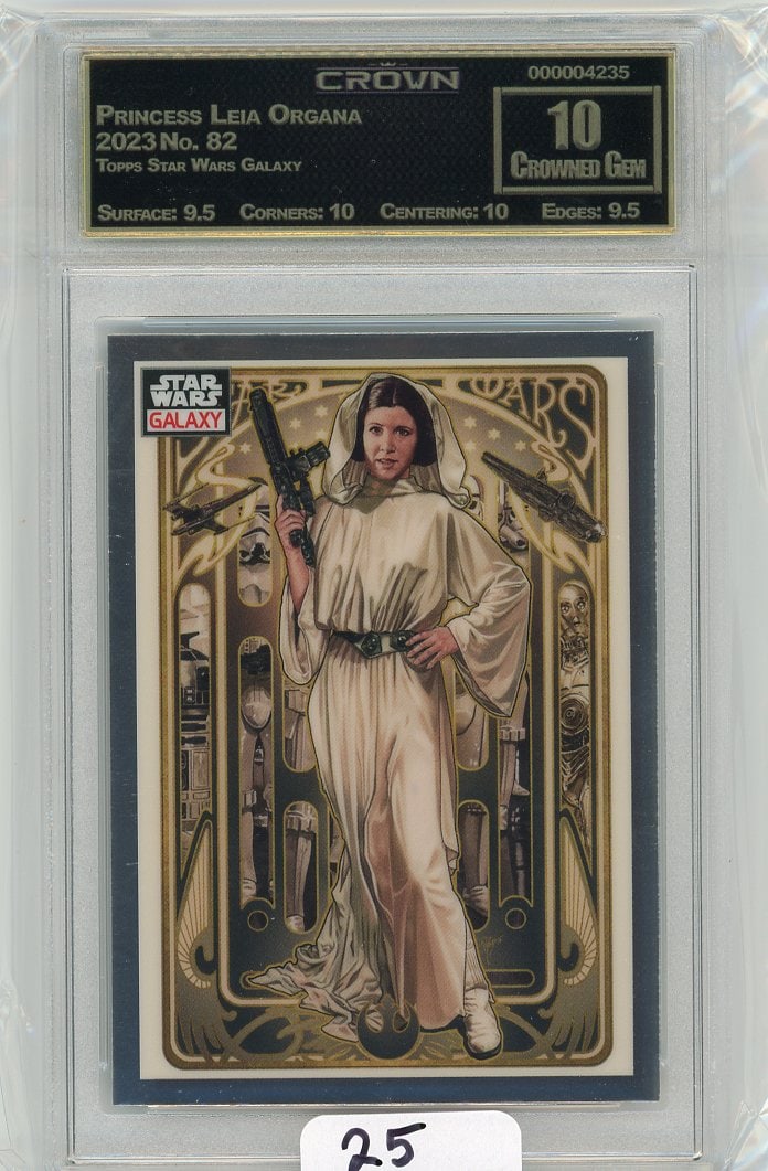 Topps Star Wars Galaxy "Princess Leia Organa" Graded CC&G Crowned Gem 10 (1 of 1)