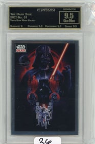 Topps Star Wars Galaxy "The Dark Side" Graded CC&G Gem Mint 9.5