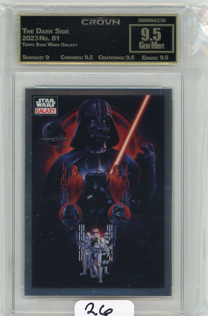Topps Star Wars Galaxy "The Dark Side" Graded CC&G Gem Mint 9.5 (1 of 1)
