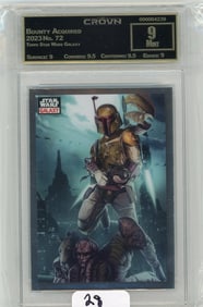 Topps Star Wars Galaxy "Bounty Aquired" Graded CC&G Mint 9