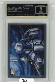 Topps Star Wars Galaxy "Jango Draws His Pistols" Graded CC&G Mint 9