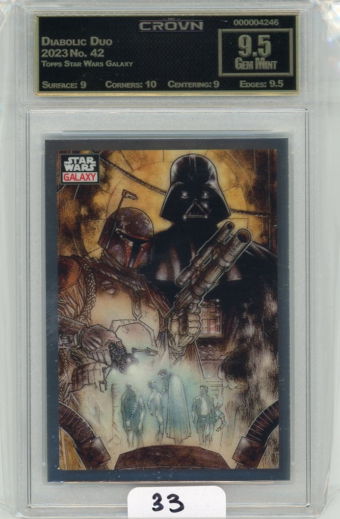 Topps Star Wars Galaxy "Diabolic Duo" Graded CC&G Gem Mint 9.5 (1 of 1)