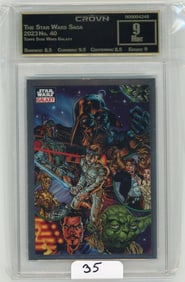 Topps Star Wars Galaxy "Star Wars Saga" Graded CC&G Mint 9