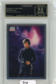 Topps Star Wars Galaxy "The Future Of The Jedi" Graded CC&G Gem Mint 9.5