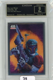 Topps Star Wars Galaxy "On The Hunt" Graded CC&G Mint 9