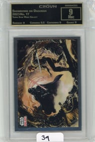 Topps Star Wars Galaxy "Showdown On Dagobah" Graded CC&G Mint 9