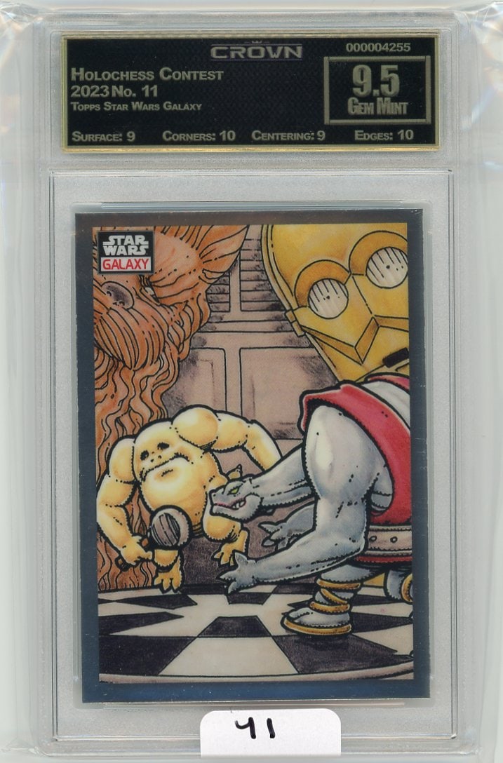 Topps Star Wars Galaxy "Holochess Contest" Graded CC&G Gem Mint 9.5 (1 of 1)
