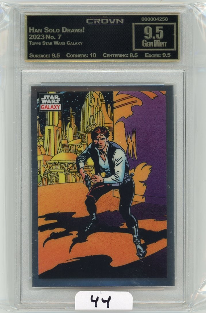 Topps Star Wars Galaxy "Han Solo Draws" Graded CC&G Gem Mint 9.5 (1 of 1)