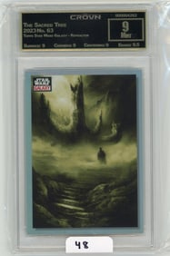 Topps Star Wars Galaxy "The Sacred Tree" Refractor Graded CC&G Mint 9