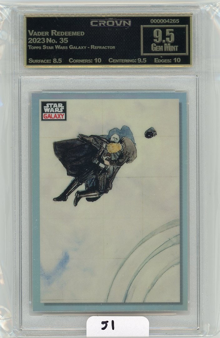 Topps Star Wars Galaxy "Vader Redeemed" Refractor Graded CC&G Gem Mint 9.5 (1 of 1)