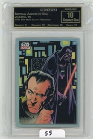 Topps Star Wars galaxy "Imperial Agents Of Evil" Refractor Graded CC&G Crowned Gem 10