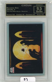 Topps Star Wars Galaxy "Becoming Sith" Refractor Graded CC&G Gem Mint 9.5