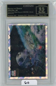 Topps Star Wars Galaxy "Battle Of Endor" Atomic Refractor (148/150) Graded CC&G Gem Mint 9.5