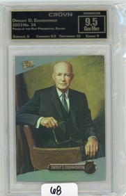 Dwight D. Eisenhower - 2023 Pieces of the Past Presidential Edition Graded CC&G Gem Mint 9.5