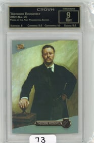 Theodore Roosevelt - 2023 Pieces of the Past Presidential Edition Graded CC&G Mint 9