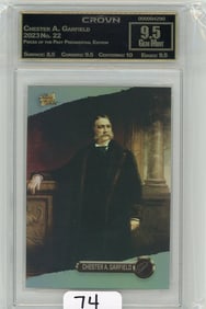 Chester A. Garfield - 2023 Pieces of the Past Presidential Edition Graded CC&G Gem Mint 9.5