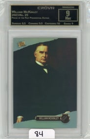 William McKinley - 2023 Pieces of the Past Presidential Edition Graded CC&G Mint 9