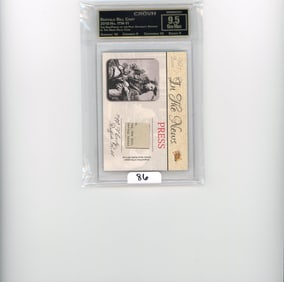Buffalo Bill Cody - 2018 The Bar/Pieces of the Past Antiquity Edition: In The News Relic Card Graded