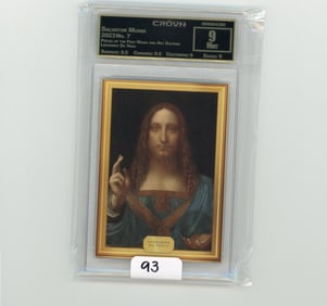 Salvator Mundi - 2023 Pieces of the Past Music and Art Edition: Leonardo Da Vinci Graded CC&G Mint 9