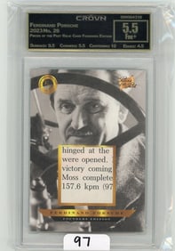 Ferdinand Porsche - 2023 Pieces of the Past Relic Card Founders Edition Graded CC&G Fine+ 5.5