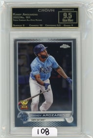 Randy Arozarena - 2022 Topps Chrome All-Star Rookie Graded CC&G Gem Mint 9.5