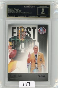 Brett Favre - 2022 Panini Score Hall of Fame First Ballot Graded CC&G Mint 9