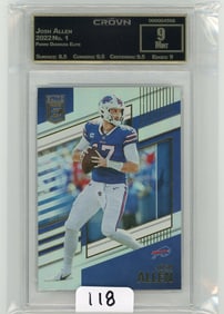 Josh Allen - 2022 Panini Donruss Elite Graded CC&G Mint 9