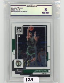 Jayson Tatum - 2022 Panini Donruss Optic Graded CC&G Near Mint 8